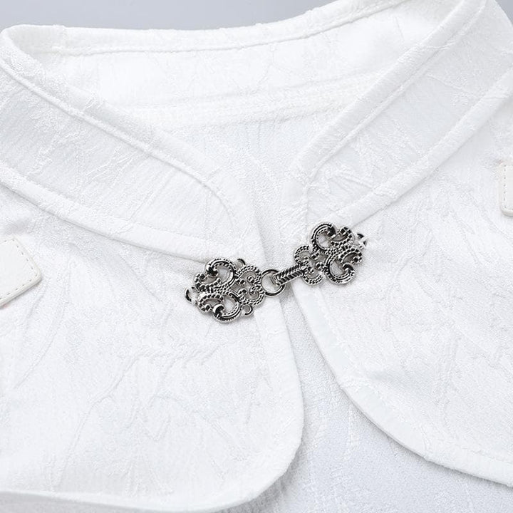 Long flared sleeve lace buckle shrug top  | Festival Outfits Women
