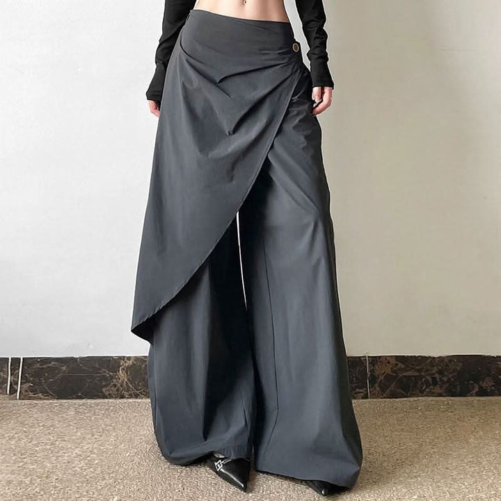 Button wide leg high rise pant  | Festival Outfits Women