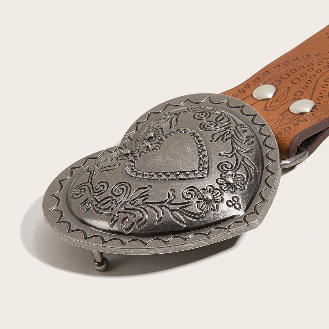 Heart print adjustable belt  | Festival Outfits Women