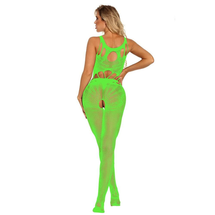 Lace patchwork open crotch bodystocking  | Festival Outfits Women