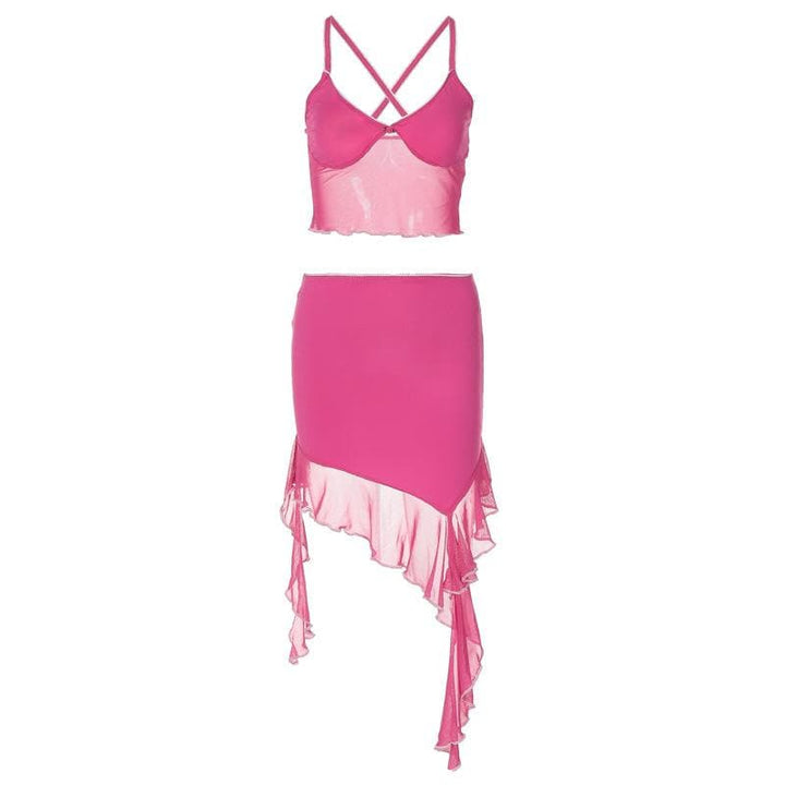 Saitin siket mai tsayi da aka yi da roba mai kauri da aka yi da roba mai kauri da aka yi da cami | Kayan Biki na Mata