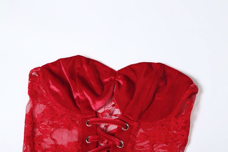 Sweetheart neck hollow out lace cut out maxi dress  | Festival Outfits Women