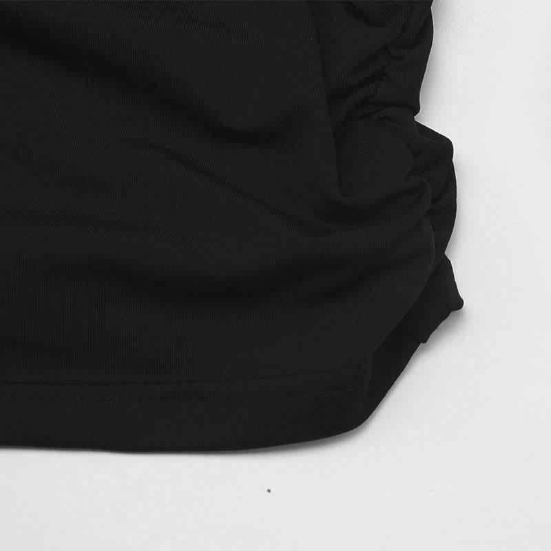 U neck long sleeve hollow out backless cut out mini dress  | Festival Outfits Women