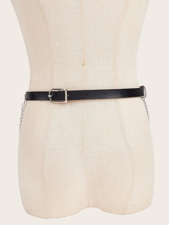 Layered metal chain adjustable corset  | Festival Outfits Women