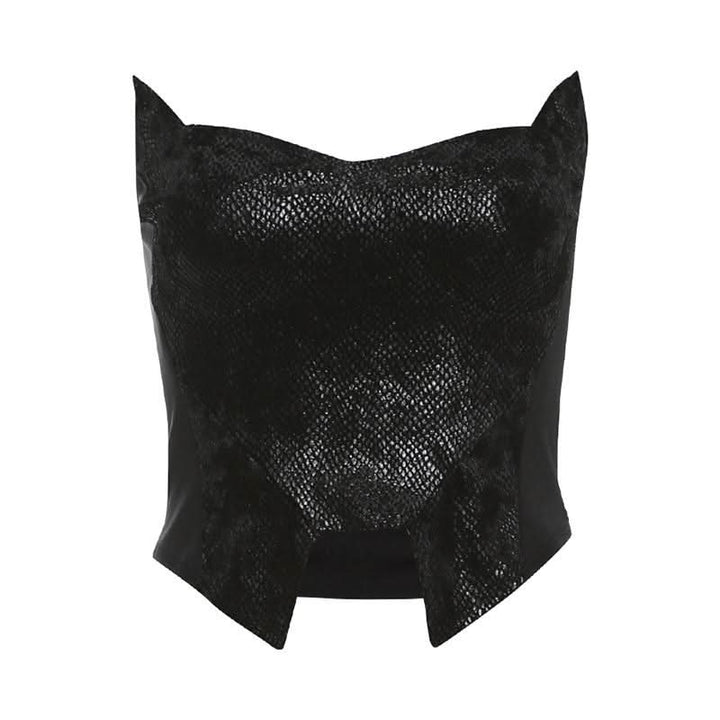 Textured solid backless tube crop top  | Festival Outfits Women