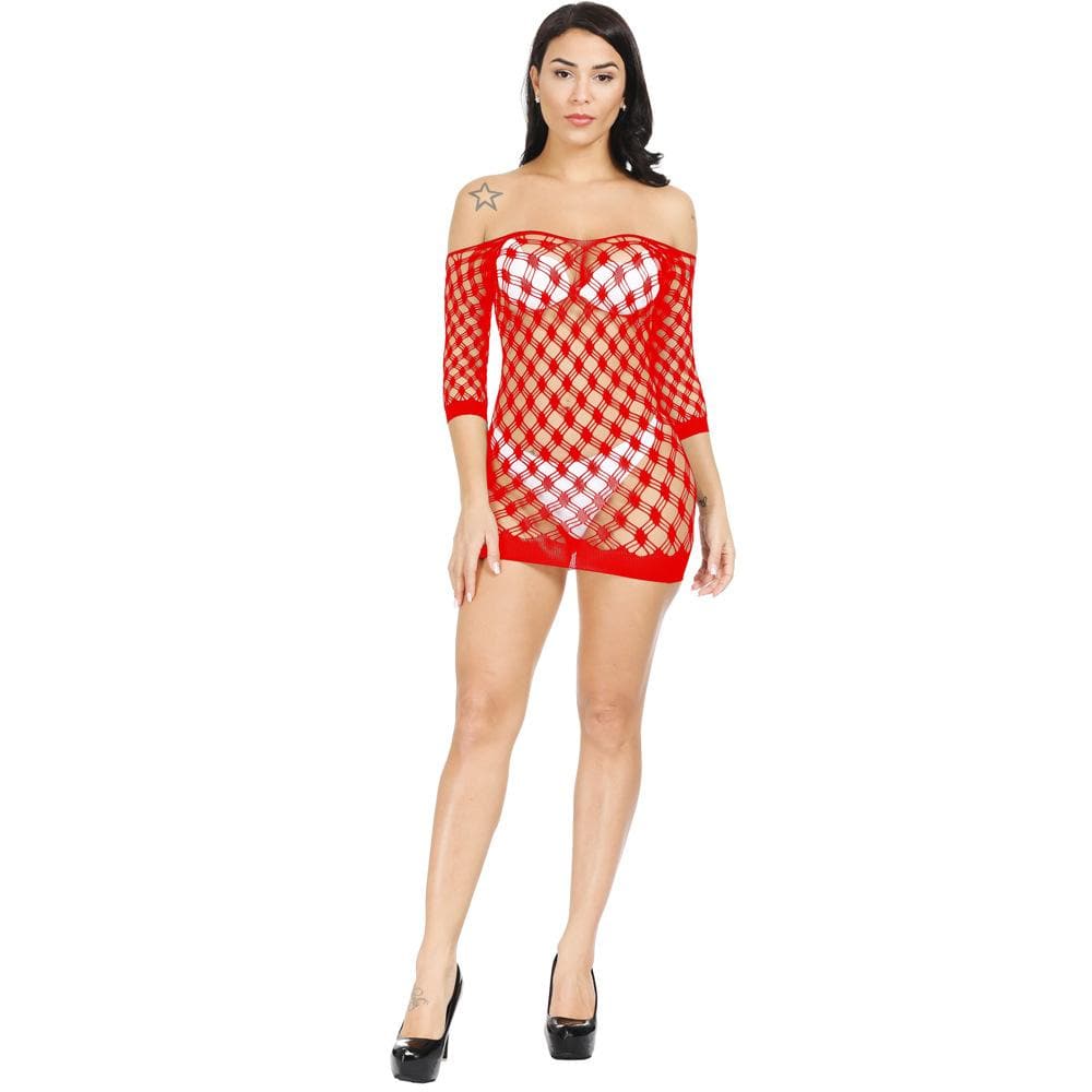 Long sleeve off shoulder net backless mini dress  | Festival Outfits Women