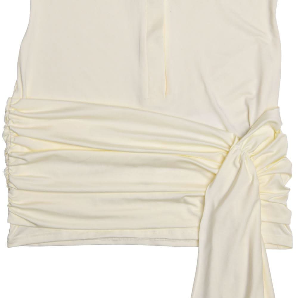 Turnover collar long sleeve button ruched mini dress-final-sale  | Festival Outfits Women