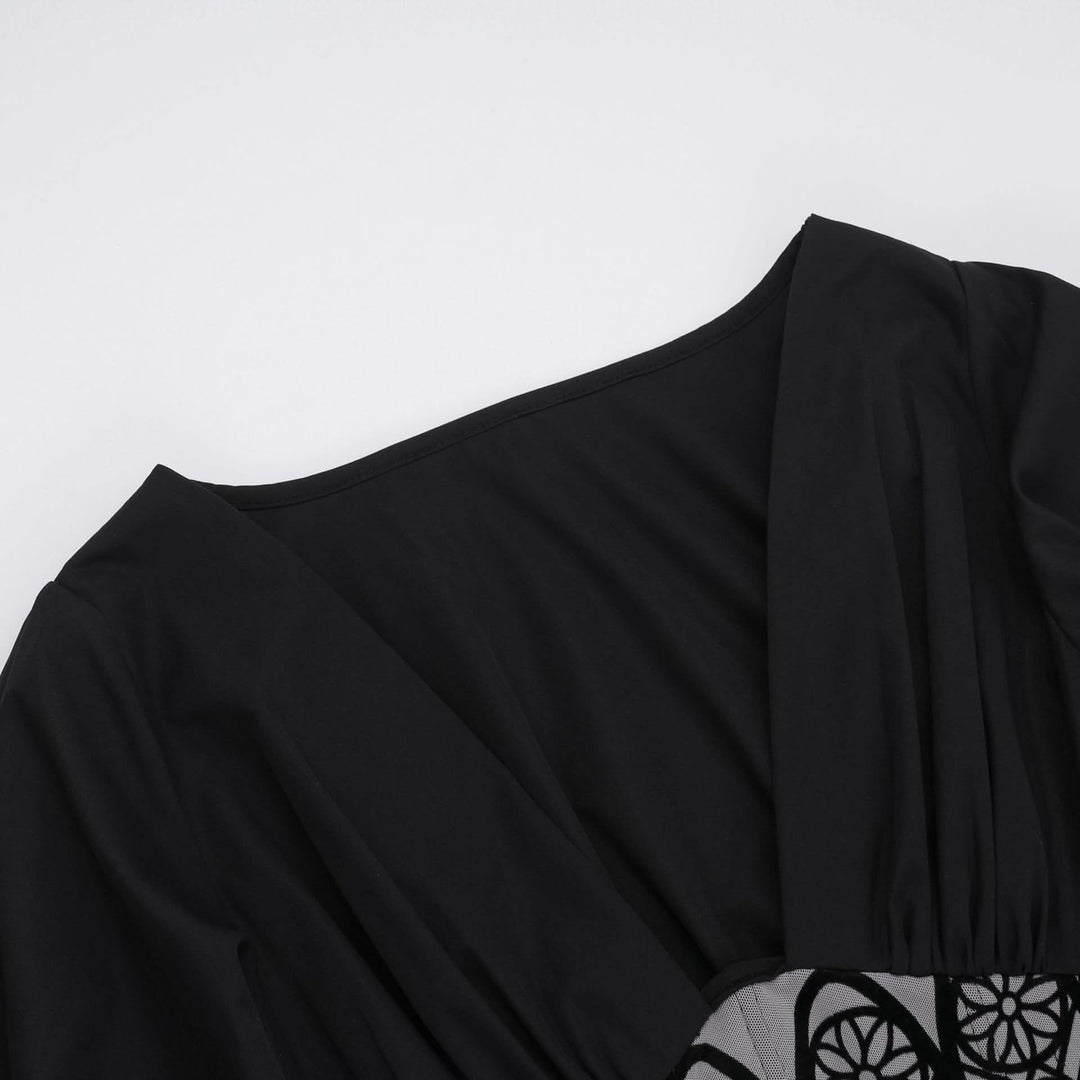 Long sleeve v neck corset maxi dress-final-sale  | Festival Outfits Women