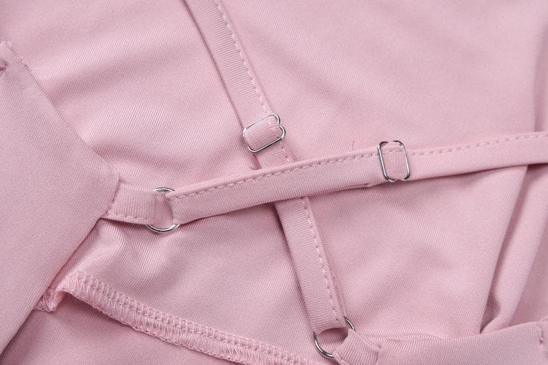 Jakar mata mai kauri da aka yi da u-neck crossback | Kayan Biki na Mata