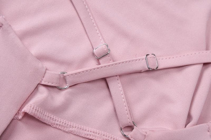 Jakar mata mai kauri da aka yi da u-neck crossback | Kayan Biki na Mata