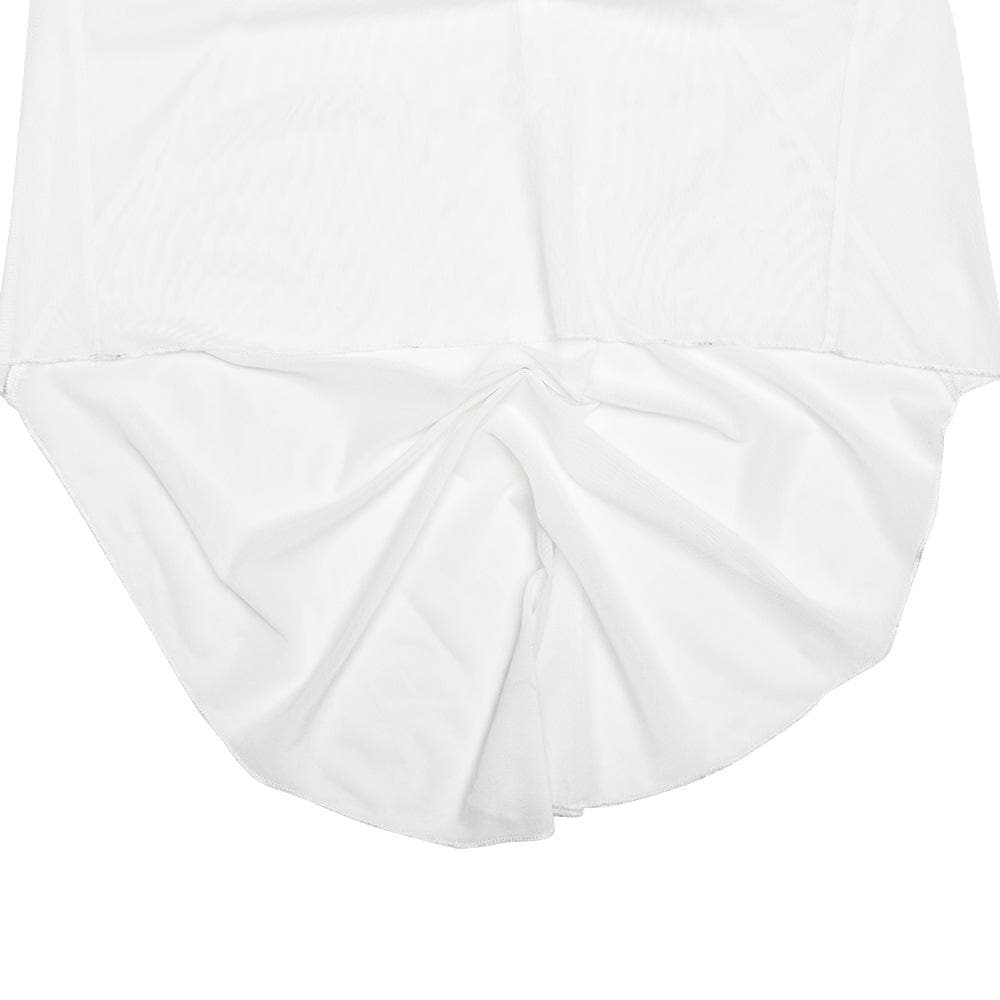 Riga mai dogon hannu mai sheer zip-up dinki mai dinki | Kayan Biki na Mata