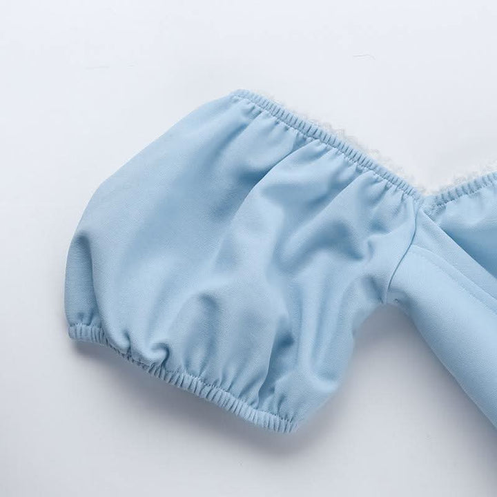 Off shoulder sweetheart neck self tie mini dress  | Festival Outfits Women