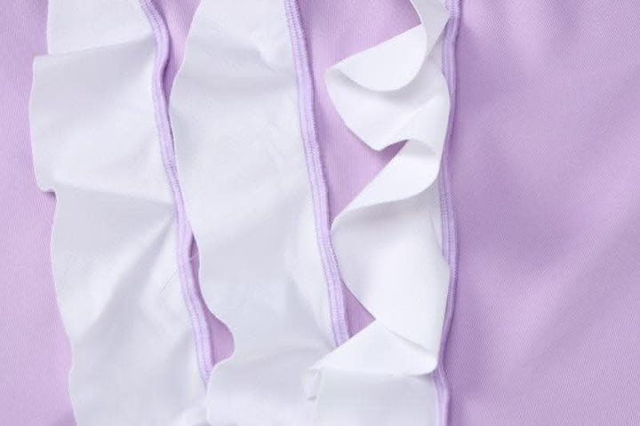 Ruffle contrast irregular backless tube mini dress-final-sale  | Festival Outfits Women