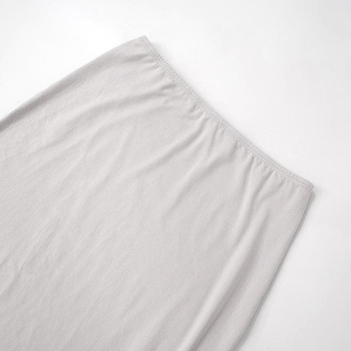 Backless solid tube maxi skirt set  | Festival Outfits Women