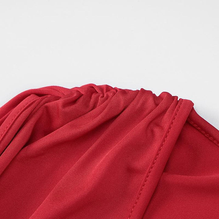 Riga mai kauri da wuyan Deep V | Kayan Biki na Mata