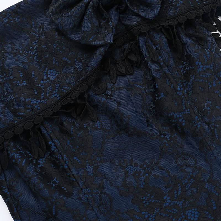 Off shoulder bowknot tassels lace top  | Festival Outfits Women