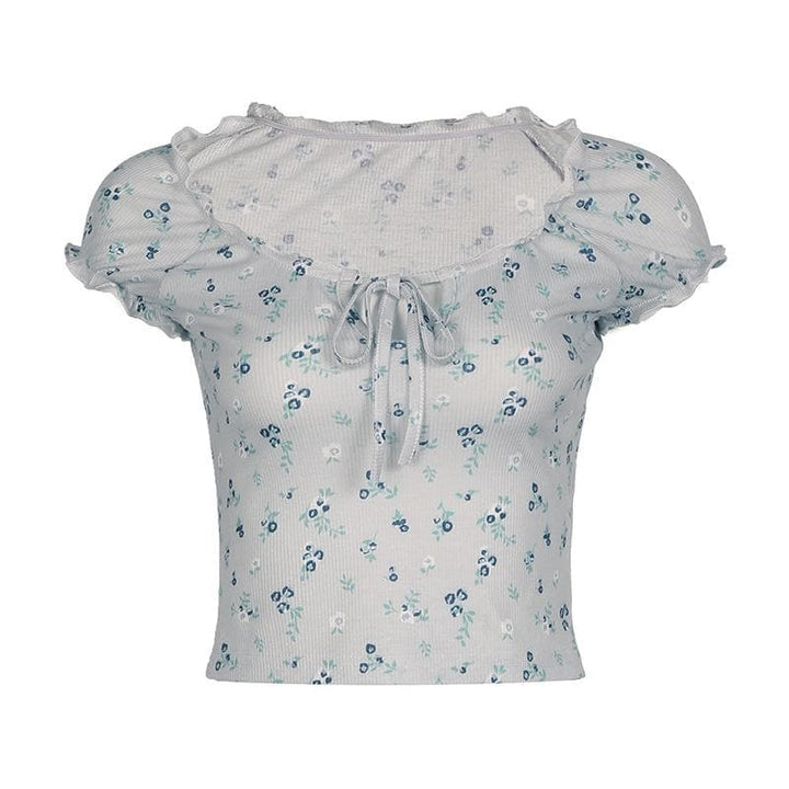 Rigunan da aka yi da ribbed mai gajeren hannu | Kayan Biki na Mata