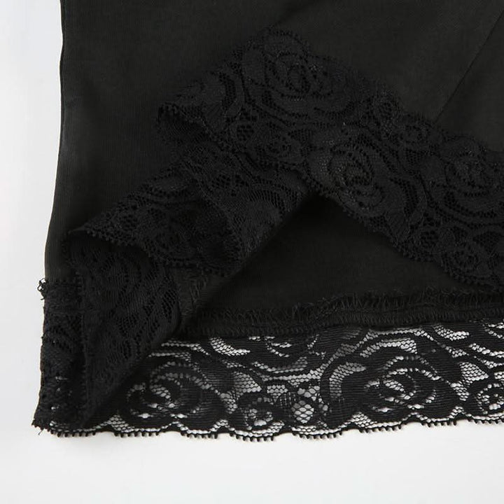 Beaded v neck lace hem backless cami top  | Festival Outfits Women