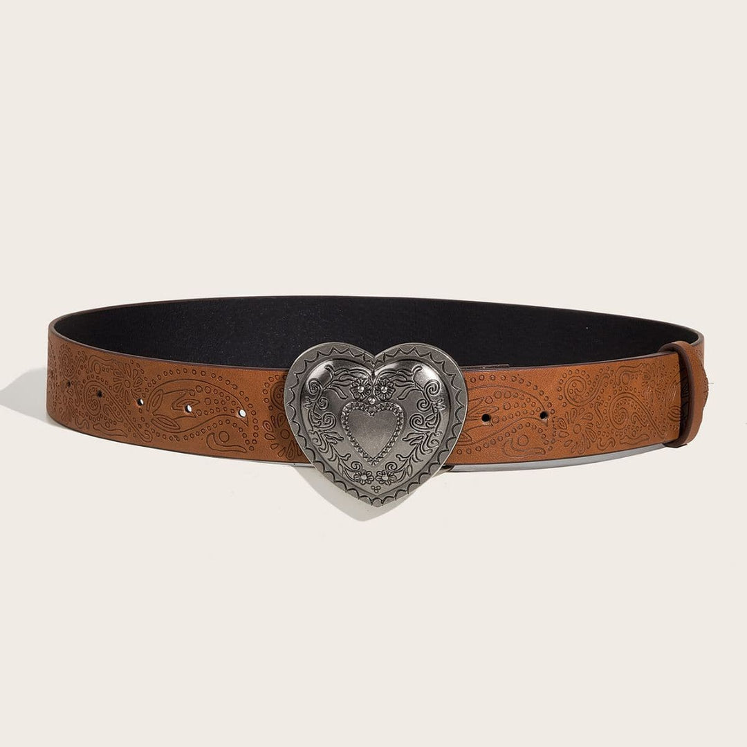 Heart print adjustable belt  | Festival Outfits Women
