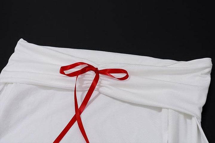 Ribbon dogon hannu mai kauri daga kafada | Kayan Biki na Mata