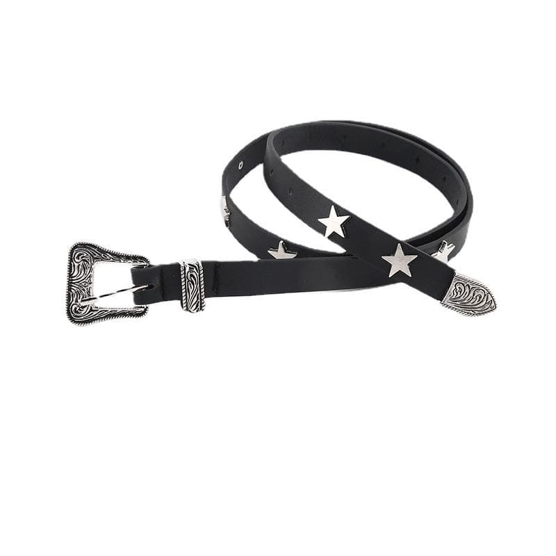 Star PU leather adjustable belt  | Festival Outfits Women
