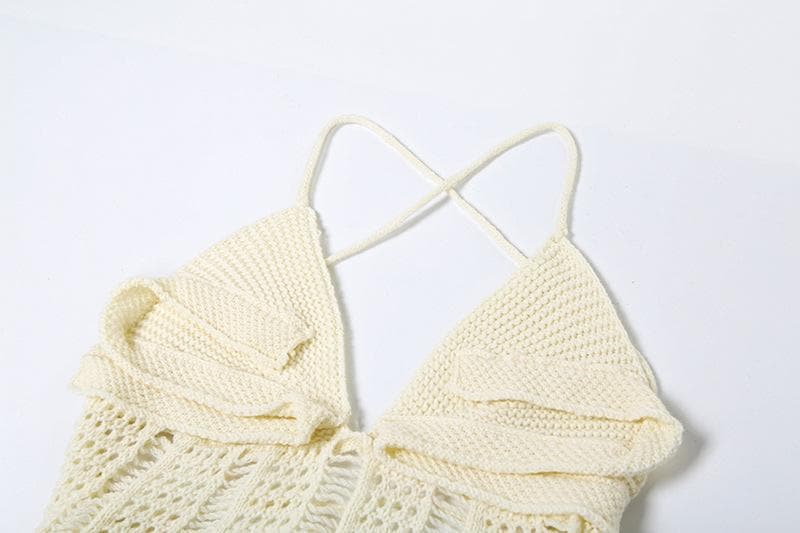 Rigar maxi mai laushi da aka saka da wuyan V | Kayan Biki na Mata