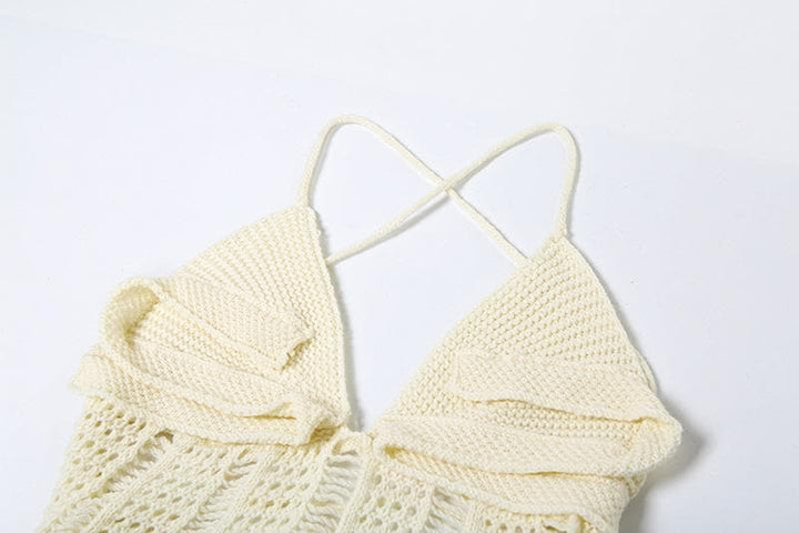 Rigar maxi mai laushi da aka saka da wuyan V | Kayan Biki na Mata