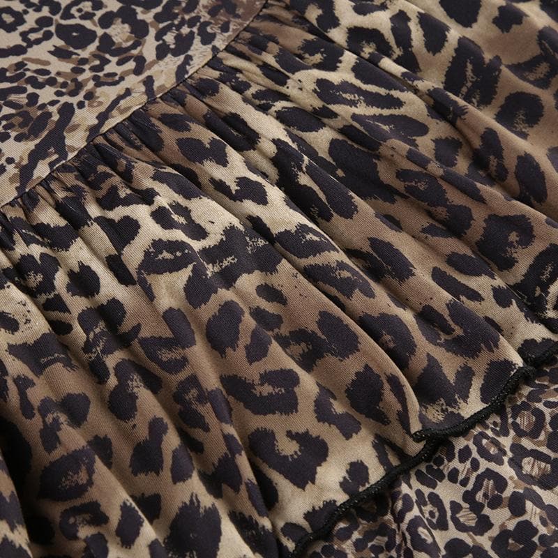 Rigar midi mai kama da ta damisa mai kama da ta damisa | Kayan Biki na Mata