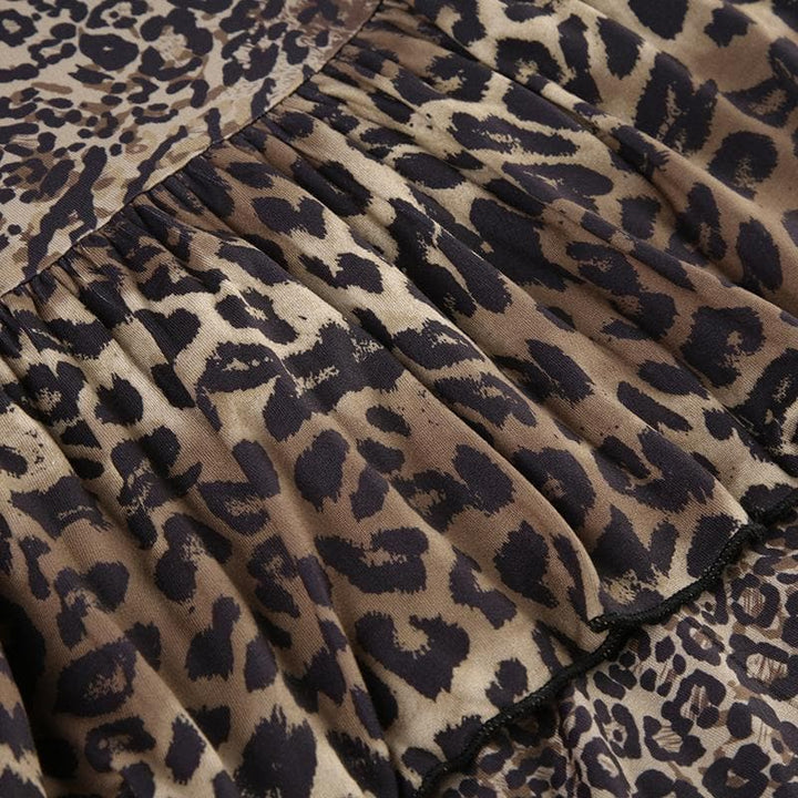 Rigar midi mai kama da ta damisa mai kama da ta damisa | Kayan Biki na Mata