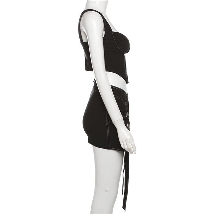 Siket ɗin siket mai kyau na zip-up cami | Kayan Biki na Mata