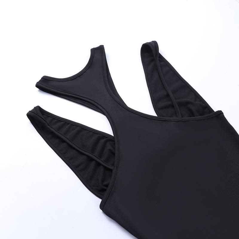 Hollow out crewneck sleeveless solid ruched bodysuit-final-sale  | Festival Outfits Women