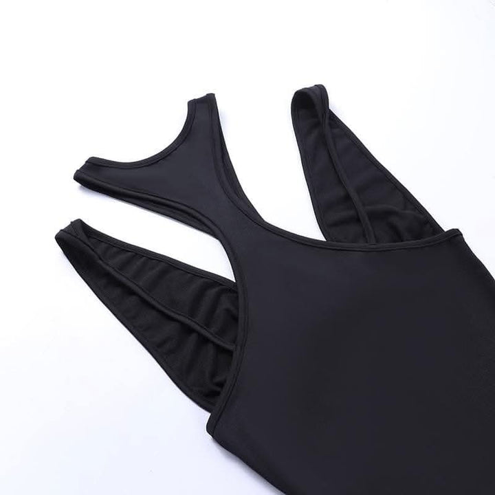 Hollow out crewneck sleeveless solid ruched bodysuit-final-sale  | Festival Outfits Women