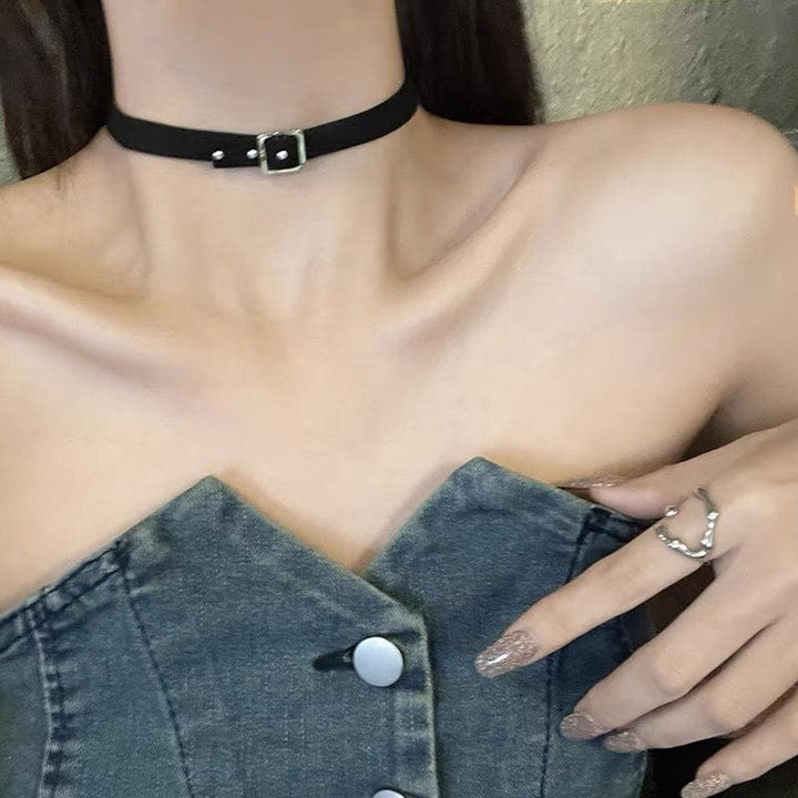 Buckle heart chain choker necklace  | Festival Outfits Women