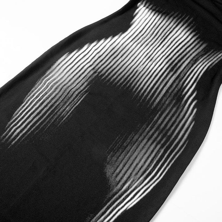 Body print u neck contrast cami maxi dress  | Festival Outfits Women