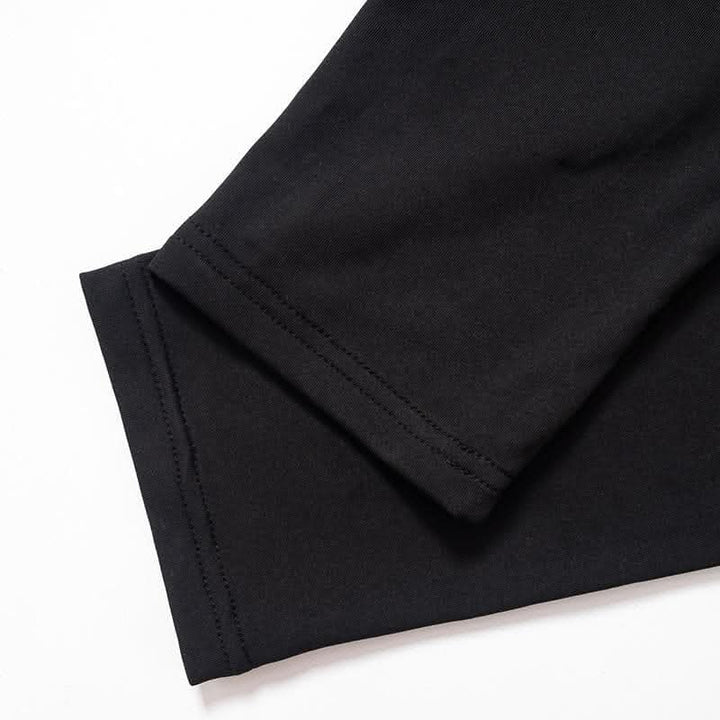 Hollow out irregular long sleeve high neck solid jumpsuit-final-sale  | Festival Outfits Women