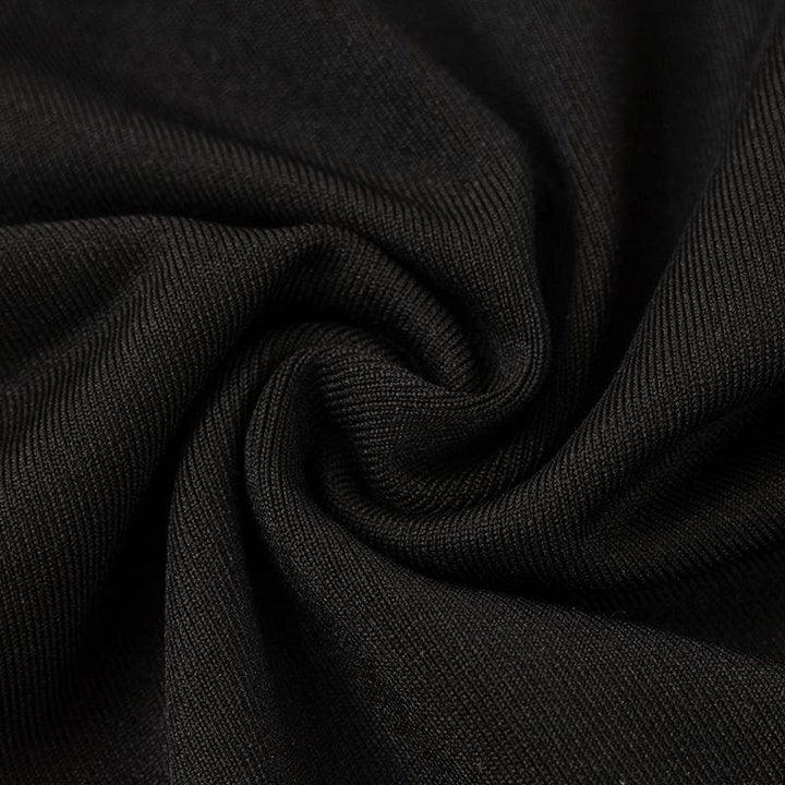 Ribbon mai dogon hannu mai kauri da aka yanke | Kayan Biki na Mata