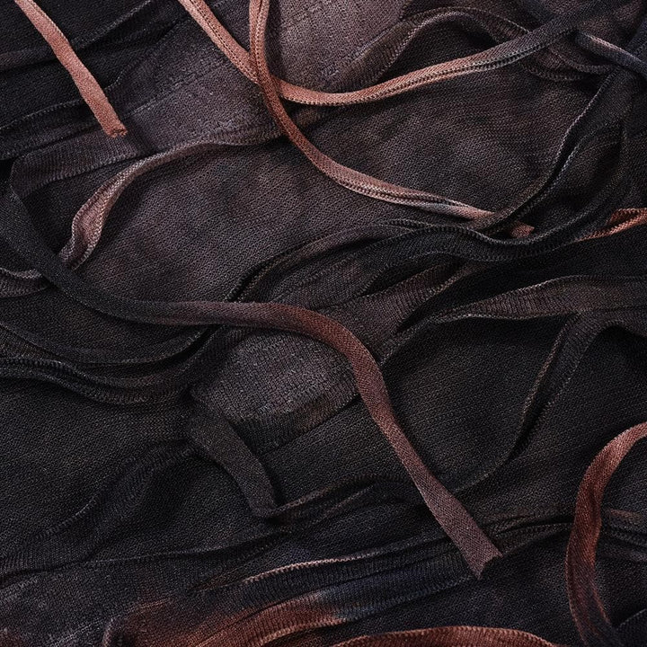 Halter tie dye high slit cross front maxi dress  | Festival Outfits Women