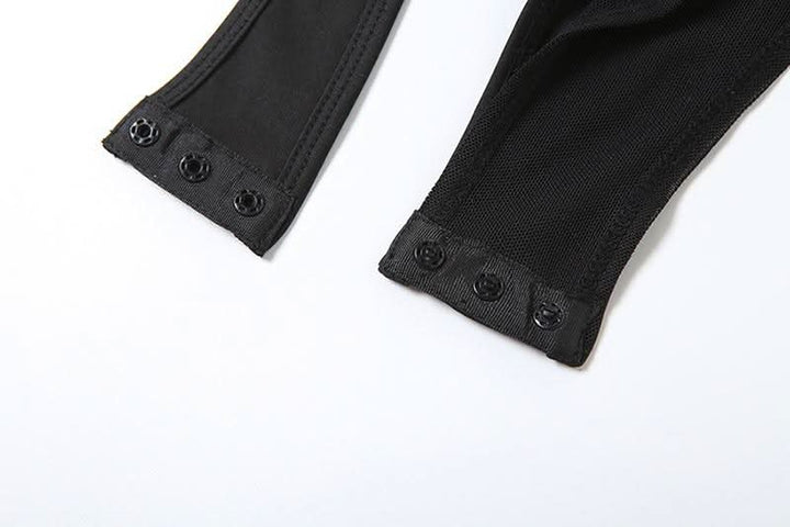 Hollow out mesh cami bodysuit  | Festival Outfits Women