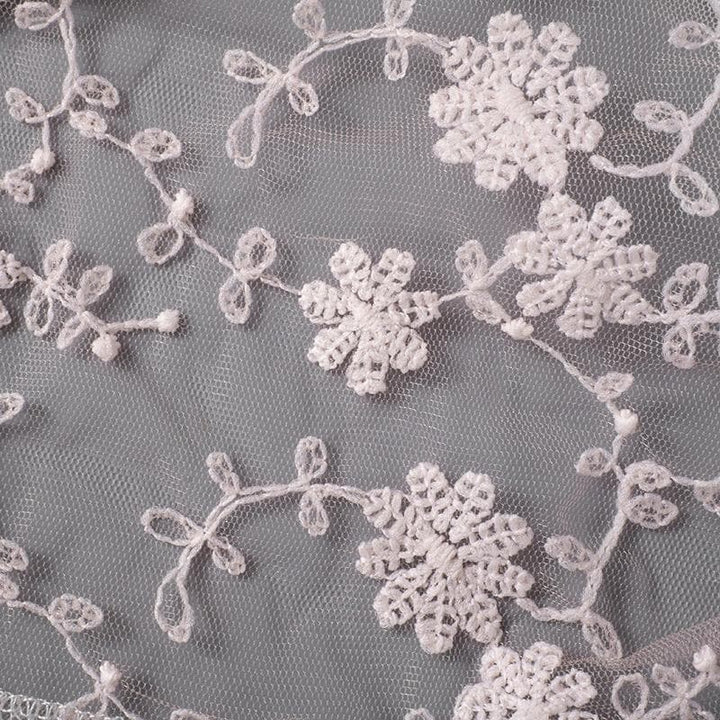 Riga mai lace mai kauri da aka yi da ribbed top | Kayan Biki na Mata