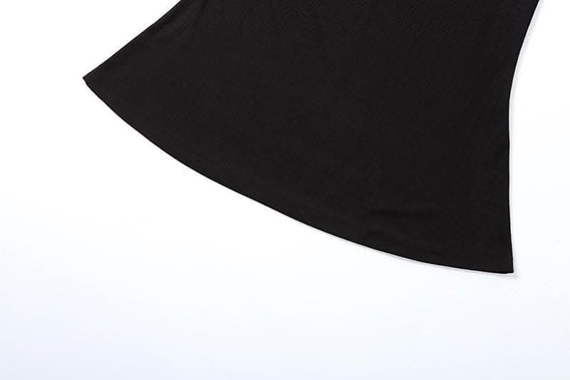 Mesh patchwork solid long sleeve square neck midi dress-final-sale  | Festival Outfits Women