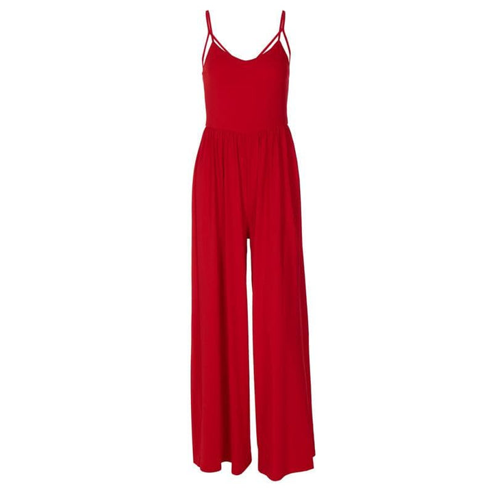 U neck ruched cross back cami jumpsuit  | Festival Outfits Women