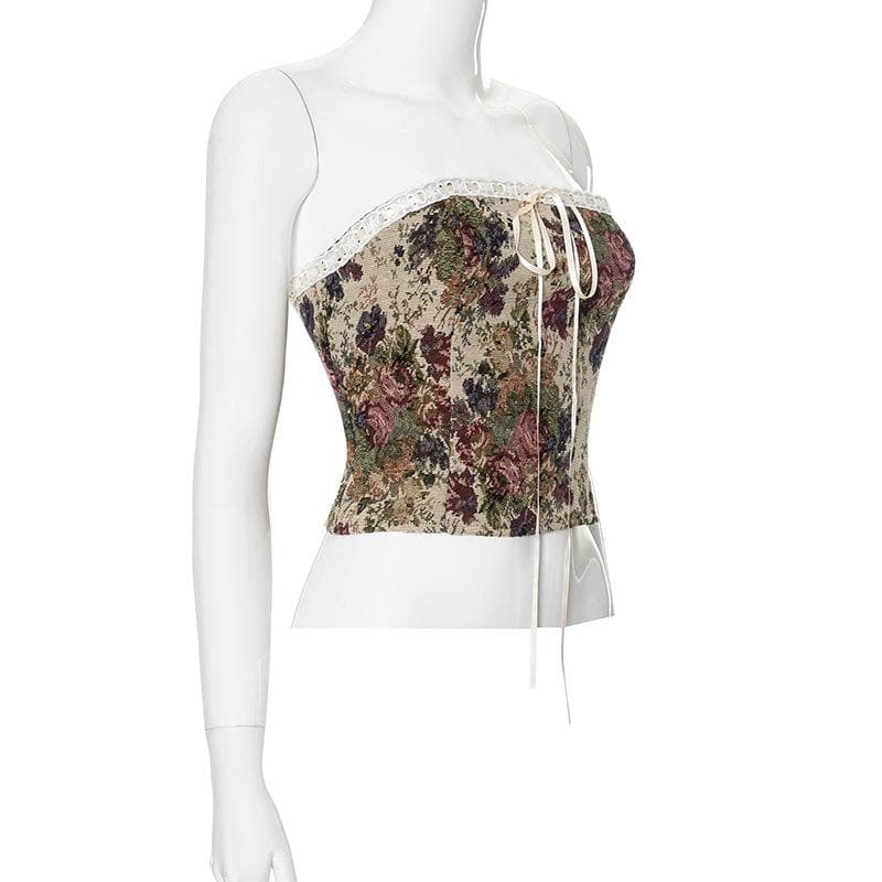 Tufafin da aka yi da lace hem bowknot mai laushi | Kayan Biki na Mata