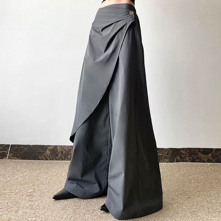 Button wide leg high rise pant  | Festival Outfits Women