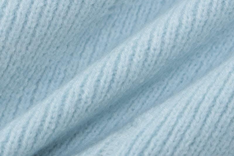 Button knitted solid long sleeve turnover collar mini skirt set-final-sale  | Festival Outfits Women