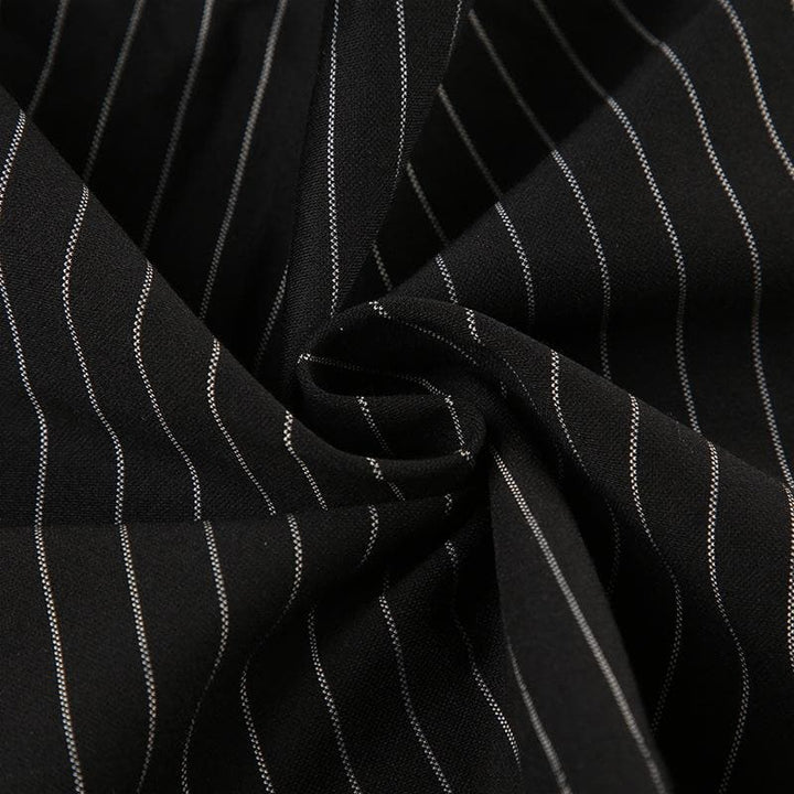 Tsoffin riguna masu ratsi da wuyan Bowknot | Kayan Biki na Mata