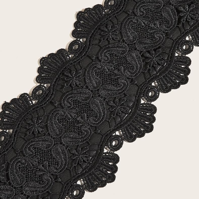 Lace solid adjustable corset  | Festival Outfits Women