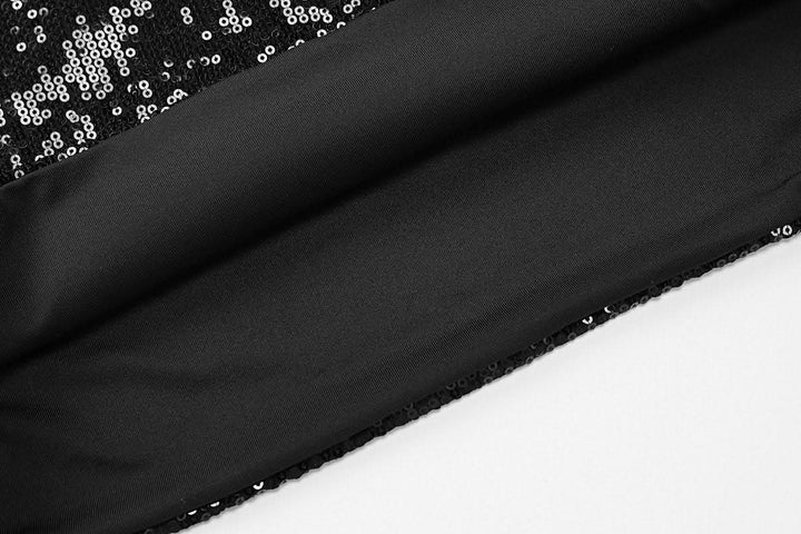 Halter v neck glitter backless mini dress  | Festival Outfits Women-final-sale