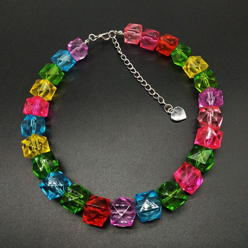 Beaded multicolor acrylic bracelet  | Festival Outfits Women