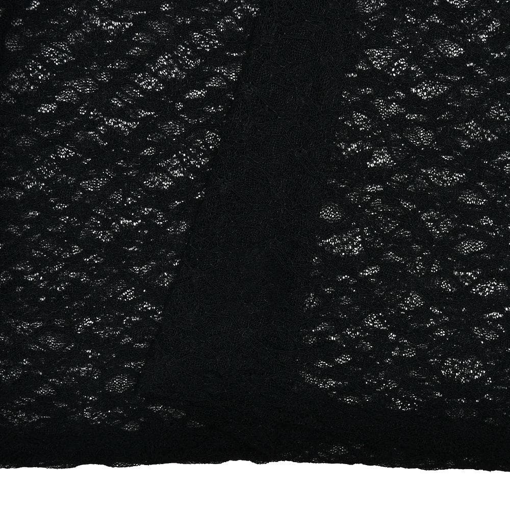 Long sleeve lace see through ruffle maxi skirt set  | Festival Outfits Women