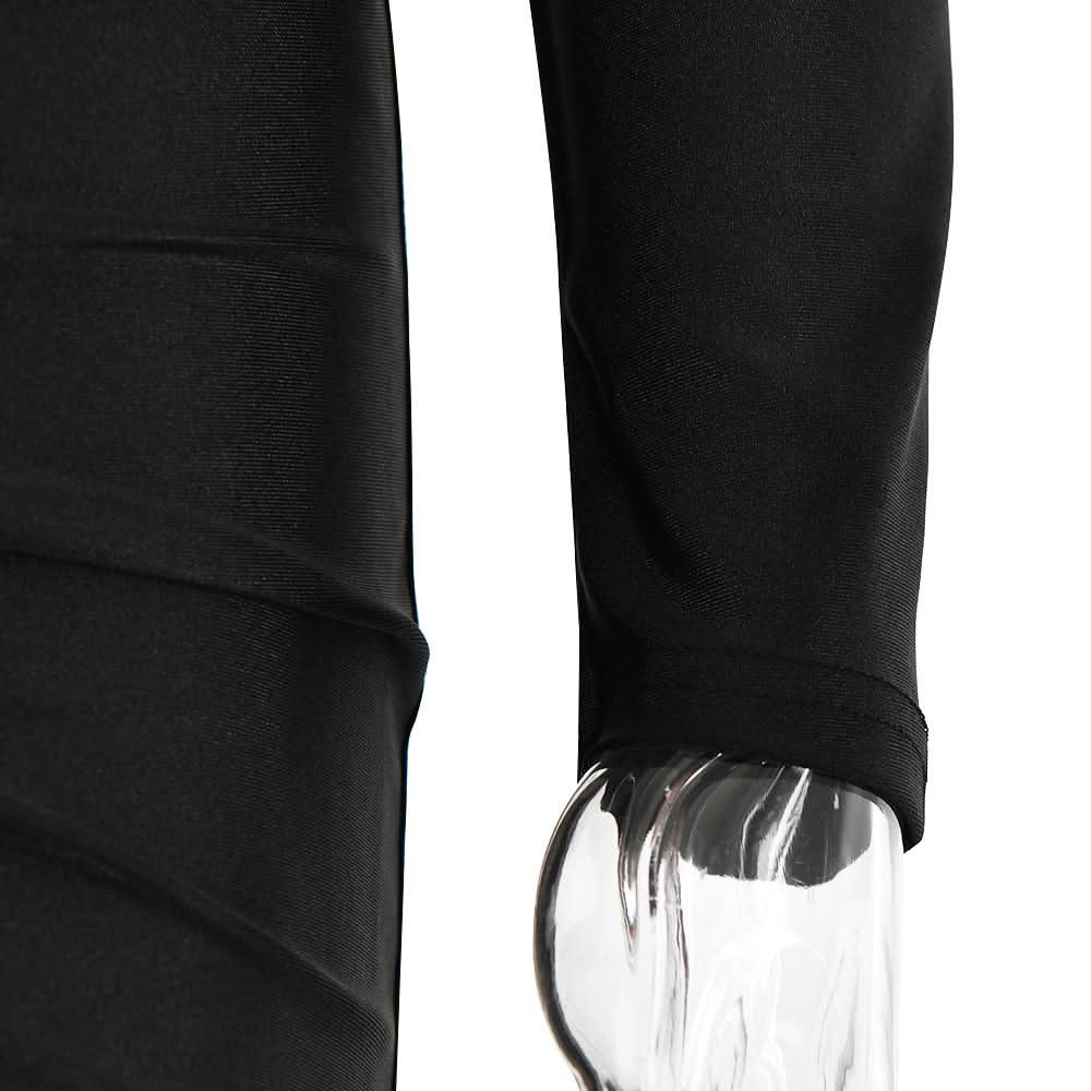 Hollow out long sleeve ruched slit solid cut out midi dress  | Festival Outfits Women